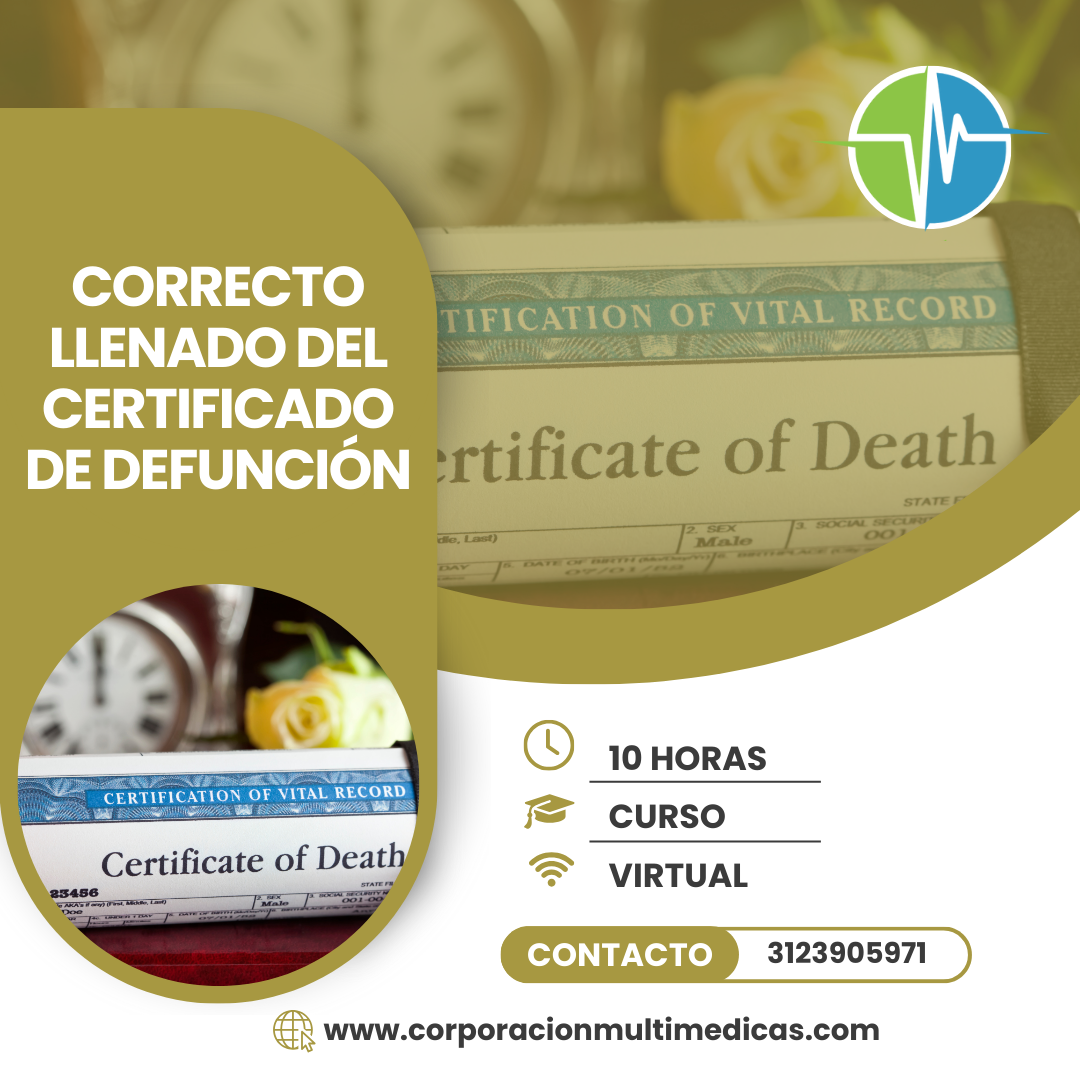 CORRECTO LLENADO DEL CERTIFICADO DE DEFUNCIÓN